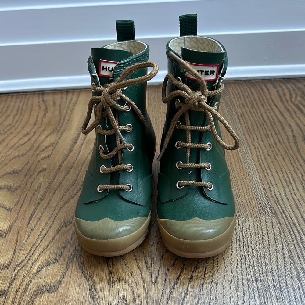 Hunter Lace Up Rain Boots Unisex